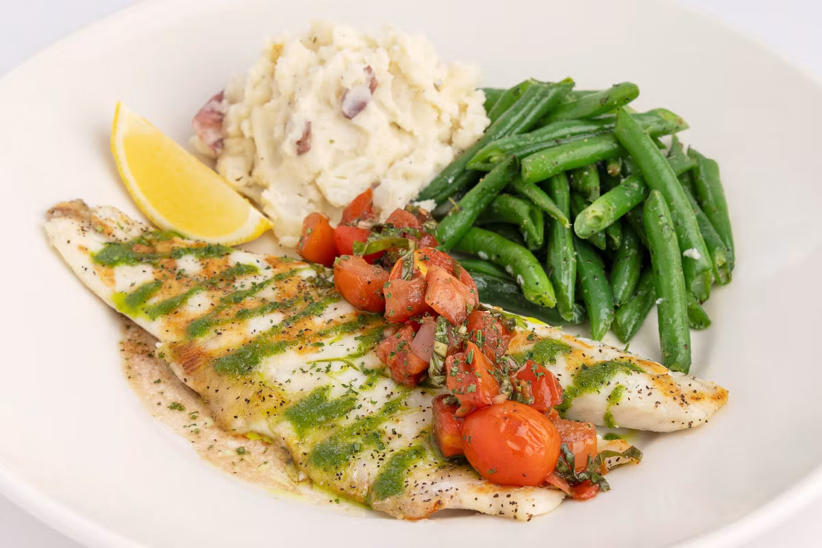 SkinnyLicious Branzino - The Cheesecake Factory Menu Prices 2026